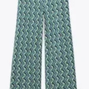 Zara Vibrant Green and Blue Patterned Fabric